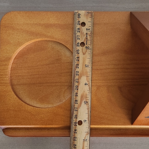 📚 Wooden Book Stand with Glass Holder – Owl Design, NEW, Reader’s Décor - Picture 11 of 16